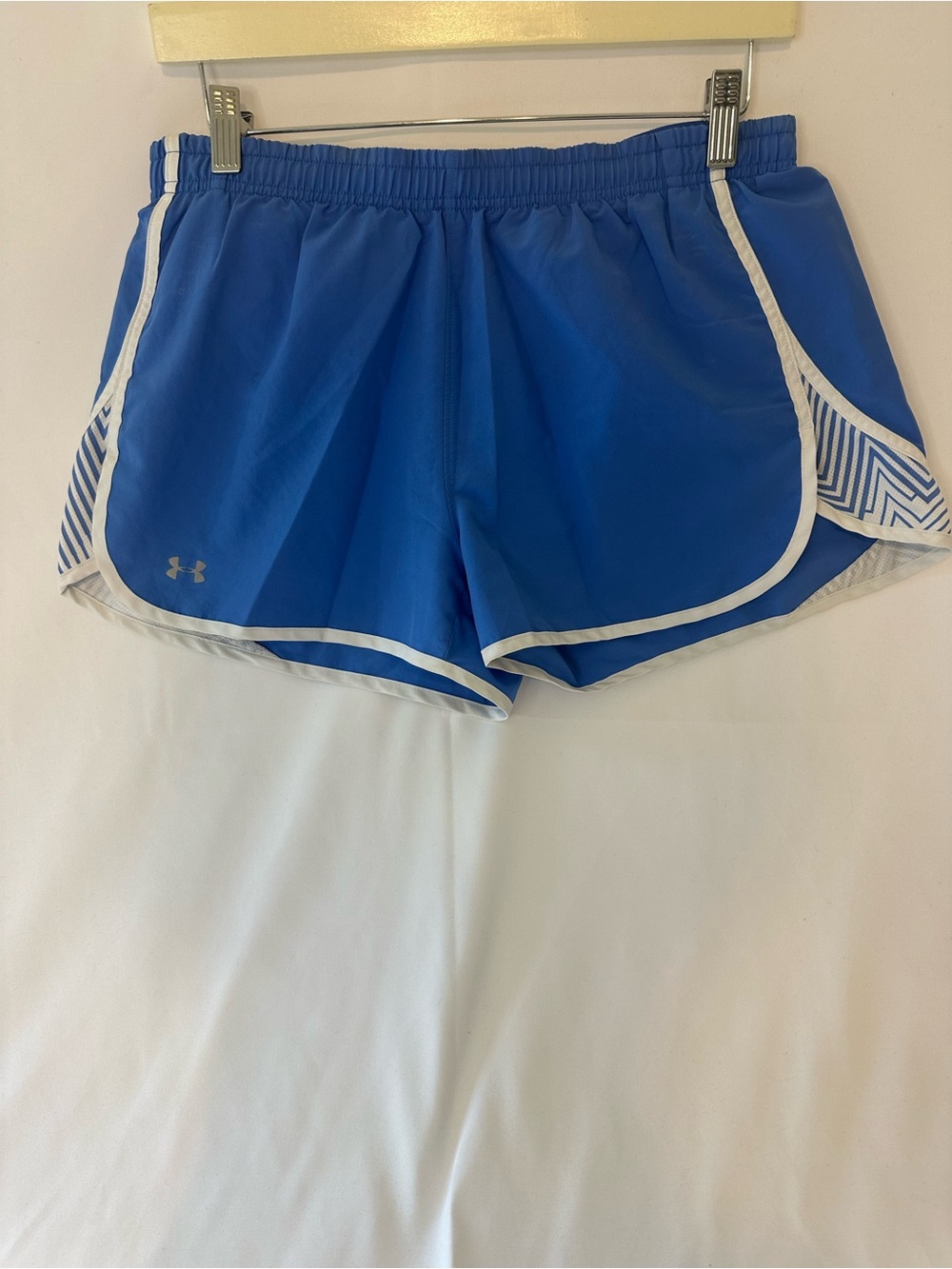 Under Armour Royal Blue Women's Athletic Shorts with White Trim